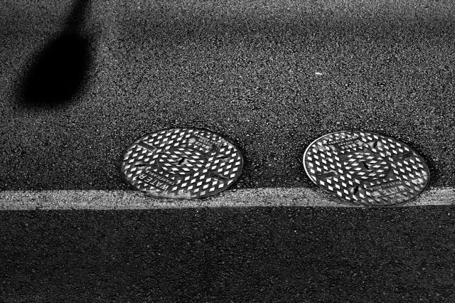 two manholes